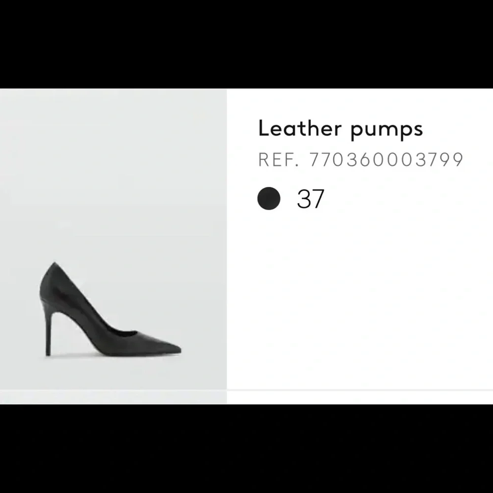 Mango Classic Black Women's Heels - Picture 7 of 7